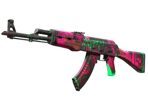 AK-47 Neon Revolution Battle-Scarred - Preço e onde comprar no CS2