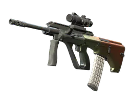 AUG | Amber Fade (Well-Worn) — skin CS2