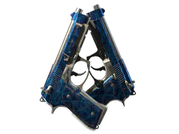 Dual Berettas | Cobalt Quartz (Well-Worn) — skin CS2