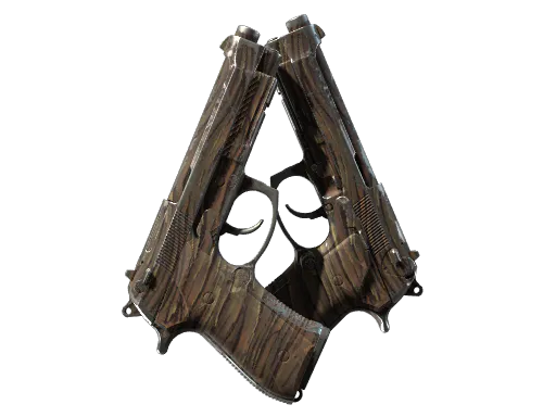 Dual Berettas Drift Wood Well-Worn - Preço e onde comprar no CS2