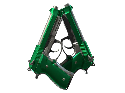 Dual Berettas Emerald Minimal Wear - Preço e onde comprar no CS2