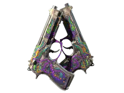 Dual Berettas | Flora Carnivora (Battle-Scarred) — skin CS2