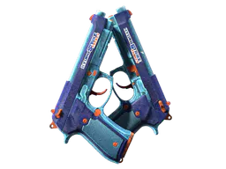 Dual Berettas | Hydro Strike (Well-Worn) — skin CS2