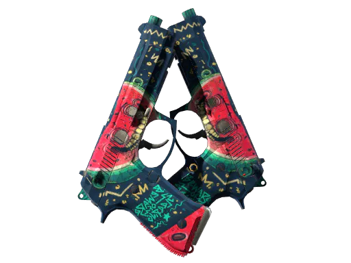 Dual Berettas Melondrama Battle-Scarred - Preço e onde comprar no CS2