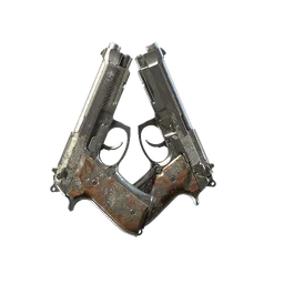 Dual Berettas | Silver Pour (Battle-Scarred) — skin CS2