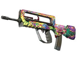 FAMAS | Bad Trip (Battle-Scarred) — skin CS2