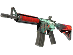 M4A4 | Bullet Rain (Well-Worn) — skin CS2