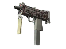 MAC-10 | Red Filigree (Battle-Scarred) — skin CS2