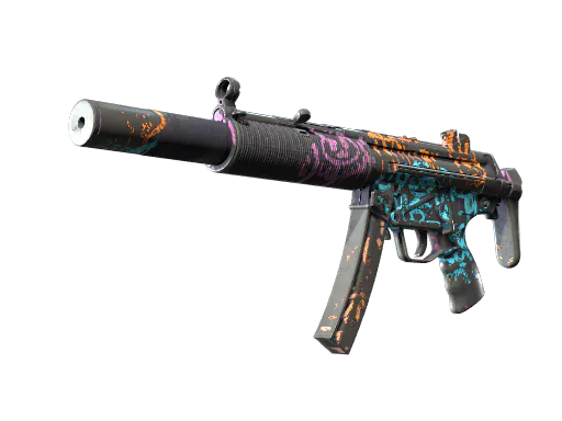 MP5-SD Neon Squeezer Battle-Scarred - Preço e onde comprar no CS2