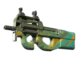 P90 | Mustard Gas (Well-Worn) — skin CS2