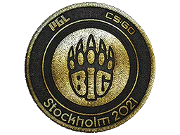 Patch BIG (Gold) | Stockholm 2021 - Preço e onde comprar no CS2