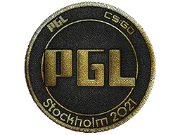 Patch PGL (Gold) | Stockholm 2021 - Preço e onde comprar no CS2