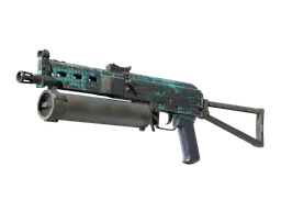 PP-Bizon | Cobalt Halftone (Well-Worn) — skin CS2