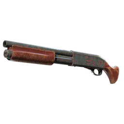 Sawed-Off | Crimson Batik (Battle-Scarred) — skin CS2
