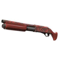 Sawed-Off | Crimson Batik (Well-Worn) — skin CS2