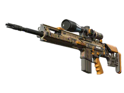 SCAR-20 | Short Ochre (Battle-Scarred) — skin CS2