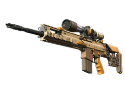 SCAR-20 | Short Ochre (Well-Worn) — skin CS2