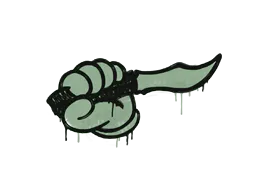Graffiti Backstab (Cash Green) - Preço e onde comprar no CS2
