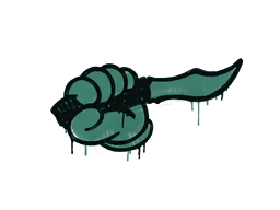Graffiti Backstab (Frog Green) - Preço e onde comprar no CS2