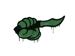 Graffiti Backstab (Jungle Green) - Preço e onde comprar no CS2