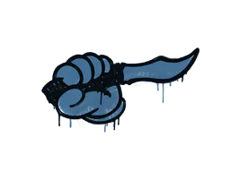 Graffiti Backstab (Monarch Blue) - Preço e onde comprar no CS2