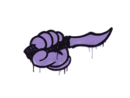 Graffiti Backstab (Violent Violet) - Preço e onde comprar no CS2