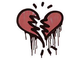 Graffiti Broken Heart (Blood Red) - Preço e onde comprar no CS2