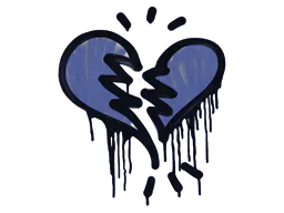 Graffiti Broken Heart (SWAT Blue) - Preço e onde comprar no CS2