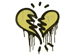 Graffiti Broken Heart (Tracer Yellow) - Preço e onde comprar no CS2