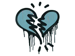 Graffiti Broken Heart (Wire Blue) - Preço e onde comprar no CS2