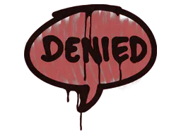 Graffiti Denied (Blood Red) - Preço e onde comprar no CS2