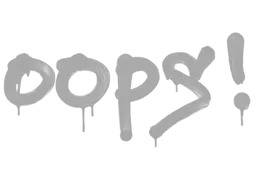 Graffiti Oops (Shark White) - Preço e onde comprar no CS2