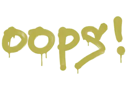 Graffiti Oops (Tracer Yellow) - Preço e onde comprar no CS2