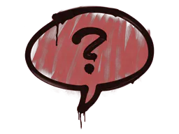 Graffiti Question Mark (Blood Red) - Preço e onde comprar no CS2