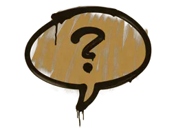 Graffiti Question Mark (Desert Amber) - Preço e onde comprar no CS2