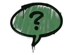 Graffiti Question Mark (Jungle Green) - Preço e onde comprar no CS2
