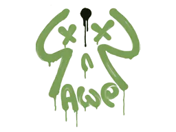 Graffiti Recoil AWP (Battle Green) - Preço e onde comprar no CS2