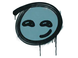 Graffiti Smirk (Wire Blue) - Preço e onde comprar no CS2