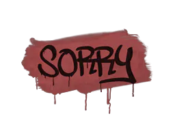 Graffiti Sorry (Blood Red) - Preço e onde comprar no CS2
