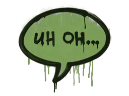 Graffiti Uh Oh (Battle Green) - Preço e onde comprar no CS2