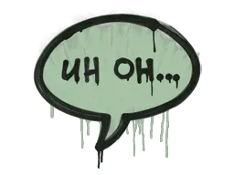 Graffiti Uh Oh (Cash Green) - Preço e onde comprar no CS2