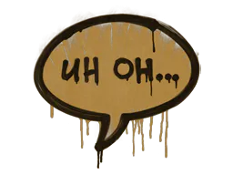 Graffiti Uh Oh (Desert Amber) - Preço e onde comprar no CS2