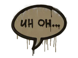 Graffiti Uh Oh (Dust Brown) - Preço e onde comprar no CS2