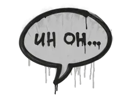 Graffiti Uh Oh (Shark White) - Preço e onde comprar no CS2