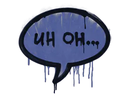Graffiti Uh Oh (SWAT Blue) - Preço e onde comprar no CS2
