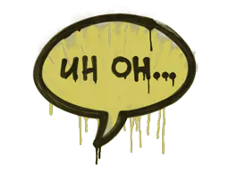 Graffiti Uh Oh (Tracer Yellow) - Preço e onde comprar no CS2