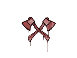 Graffiti X-Axes (Blood Red) - Preço e onde comprar no CS2