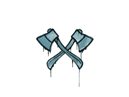 Graffiti X-Axes (Wire Blue) - Preço e onde comprar no CS2