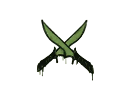 Graffiti X-Knives (Battle Green) - Preço e onde comprar no CS2