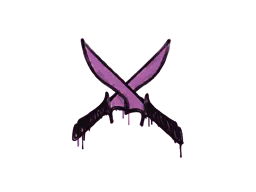 Graffiti X-Knives (Bazooka Pink) - Preço e onde comprar no CS2